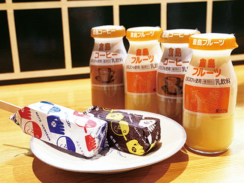 焼肉食べたあとは、やっぱフルーツ牛乳？250円