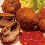 マッシュルームブルーチーズ詰めフライ 600円