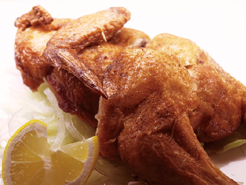 テイクアウトOK!若鶏の半身香味揚げ    900円(５月５日は800円)