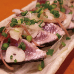 初カツオの塩たたき  600円