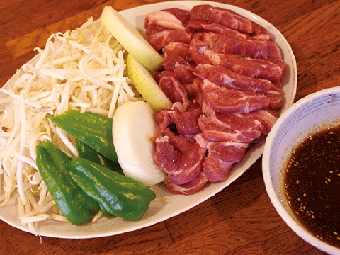 リブロースジンギスカン  1人前1,000円 (税別)