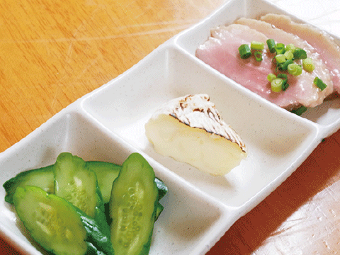 前菜3点盛り       500円