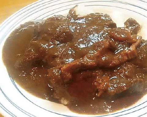 実は人気の隠れサイドメニュー 幻の牛タンカレー 600円