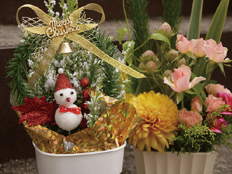 クリスマスや、 年末年始のお花の注文はお早めに。