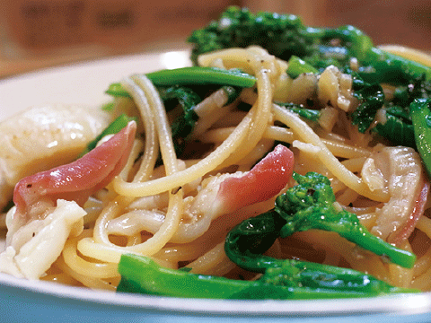 活ホッキと菜花の春スパゲティ 1,000円