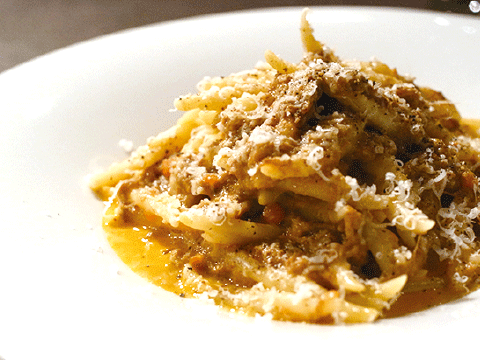 鹿肉の煮こみパスタ  1,200円