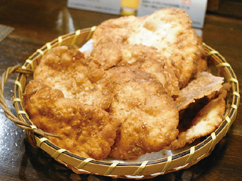 自家製エビせんべい! お土産あります。