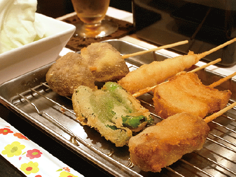 小樽で関西宴会プランは、3,500円から。 忘・新年会にいかがですか？人が作る串かつを! １本150円or200円
