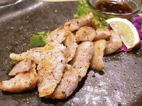 イベリコ豚トロ焼き刻みわさび醤油  780円