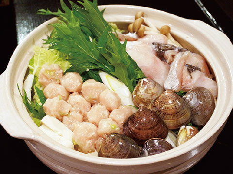 鶏団子ハマグリ鍋の宴会プラン！ 90分飲み放題付き 3,500円